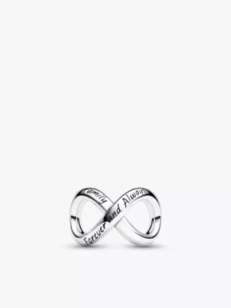 „Forever & Always“ Infinity-Charm aus Sterlingsilber