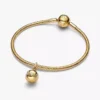 Mom-Kugel-Charm mit Verschluss, 14-karätig vergoldet Mom-Kugel-Charm mit Verschluss, 14-karätig vergoldet