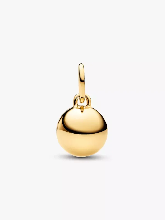 Mom-Kugel-Charm mit Verschluss, 14-karätig vergoldet Mom-Kugel-Charm mit Verschluss, 14-karätig vergoldet