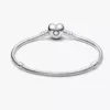Moments Herz- und Snake Chain-Armband aus Sterlingsilber Moments Herz- und Snake Chain-Armband aus Sterlingsilber