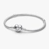 Moments Herz- und Snake Chain-Armband – Sterlingsilber Moments Herz- und Snake Chain-Armband – Sterlingsilber