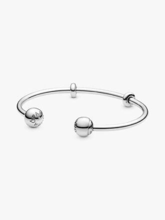 MOMENTS OPEN BANGLE – Sterlingsilber