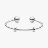 MOMENTS OPEN BANGLE – Sterlingsilber