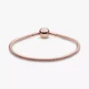 Moments-Snake Chain-Armband, 14 Karat Roségold-Beschichtung Moments-Snake Chain-Armband, 14 Karat Roségold-Beschichtung
