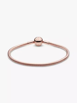 Moments-Snake Chain-Armband, 14 Karat Roségold-Beschichtung