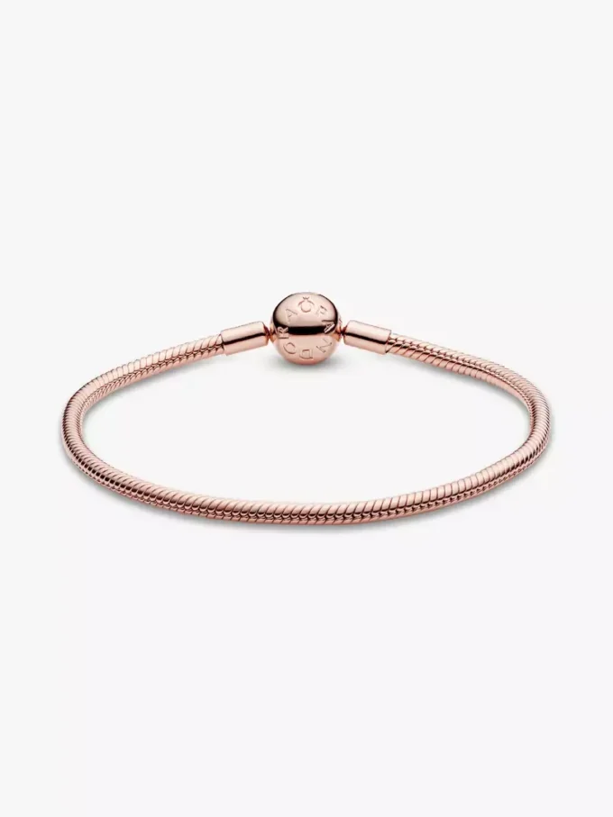 Moments-Snake Chain-Armband, 14 Karat Roségold-Beschichtung Moments-Snake Chain-Armband, 14 Karat Roségold-Beschichtung