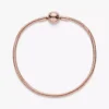 Moments-Snake Chain-Armband, 14 Karat Roségold-Beschichtung Moments-Snake Chain-Armband, 14 Karat Roségold-Beschichtung