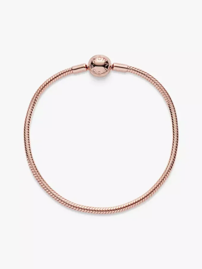 Moments-Snake Chain-Armband, 14 Karat Roségold-Beschichtung Moments-Snake Chain-Armband, 14 Karat Roségold-Beschichtung