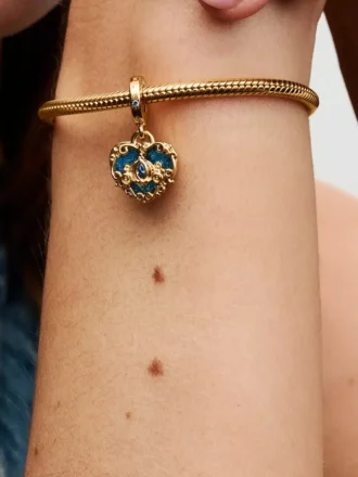 Moments Snake Chain Armband, 14 Karat vergoldet