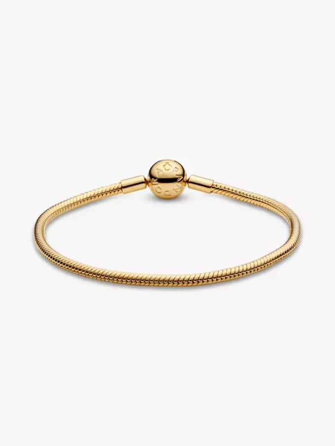 Moments Snake Chain Armband, 14 Karat vergoldet Moments Snake Chain Armband, 14 Karat vergoldet