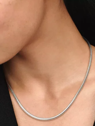 Moments Snake Chain Halskette aus Sterlingsilber