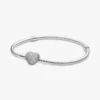 Moments Sparkling Heart & Snake Chain Armband – Sterlingsilber Moments Sparkling Heart & Snake Chain Armband – Sterlingsilber