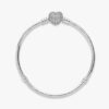 Moments Sparkling Heart & Snake Chain Armband – Sterlingsilber Moments Sparkling Heart & Snake Chain Armband – Sterlingsilber