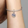 Mond & blauer Himmel-Dangle Charm – Sterlingsilber Mond & blauer Himmel-Dangle Charm – Sterlingsilber