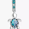 Murano Glass Dangle Charm „Meeresschildkröte“ aus Sterlingsilber Murano Glass Dangle Charm „Meeresschildkröte“ aus Sterlingsilber
