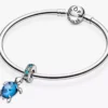 Murano Glass Dangle Charm „Meeresschildkröte“ aus Sterlingsilber Murano Glass Dangle Charm „Meeresschildkröte“ aus Sterlingsilber