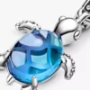 Murano Glass Dangle Charm „Meeresschildkröte“ aus Sterlingsilber Murano Glass Dangle Charm „Meeresschildkröte“ aus Sterlingsilber
