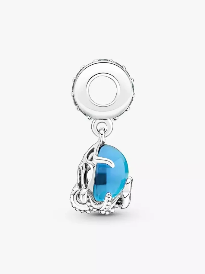Murano Glass Dangle Charm „Süßer Oktopus“ aus Sterlingsilber Murano Glass Dangle Charm „Süßer Oktopus“ aus Sterlingsilber