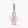 Mutter-Dangle Charm mit opalisierendem Herz aus Sterlingsilber Mutter-Dangle Charm mit opalisierendem Herz aus Sterlingsilber