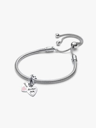 Mutter-Tochter-Armbänder-Geschenkset zum Teilen – Sterlingsilber