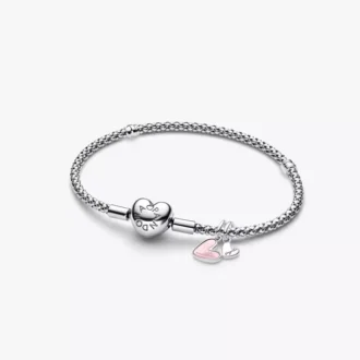 Mutter-Tochter-Dangle Charm-Armband, 2er-Set