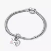 Mutter-Tochter-Set aus teilbarem Herz-Charm und Armbändern, 2er-Set Mutter-Tochter-Set aus teilbarem Herz-Charm und Armbändern, 2er-Set