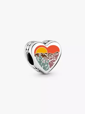Nevada-Herz-Charm aus Sterlingsilber