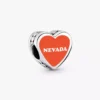 Nevada-Herz-Charm aus Sterlingsilber Nevada-Herz-Charm aus Sterlingsilber