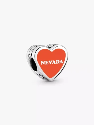 Nevada-Herz-Charm aus Sterlingsilber