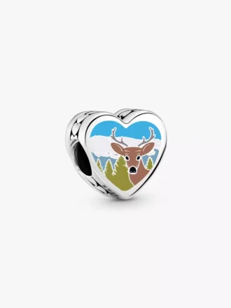 New Hampshire Herz-Charm aus Sterlingsilber