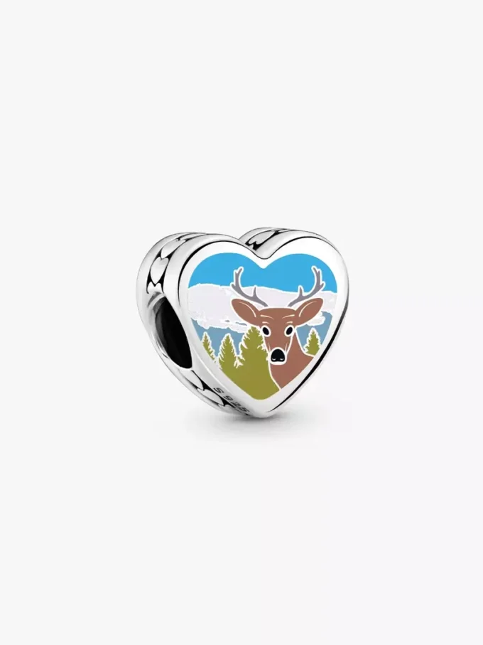New Hampshire Herz-Charm aus Sterlingsilber New Hampshire Herz-Charm aus Sterlingsilber