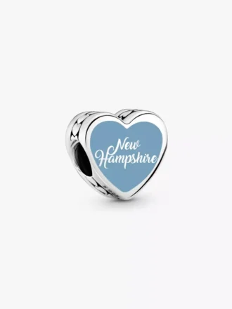 New Hampshire Herz-Charm aus Sterlingsilber