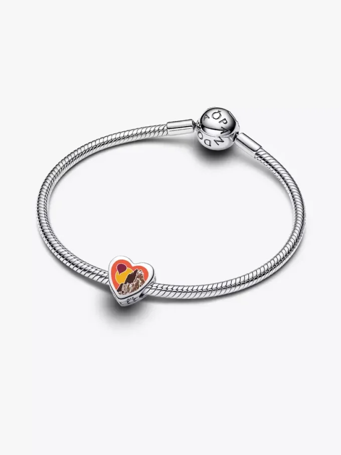 New Mexico Herz-Charm aus Sterlingsilber New Mexico Herz-Charm aus Sterlingsilber
