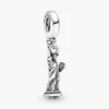 New York Statue of Liberty Dangle Charm aus Sterlingsilber New York Statue of Liberty Dangle Charm aus Sterlingsilber
