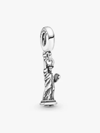 New York Statue of Liberty Dangle Charm aus Sterlingsilber