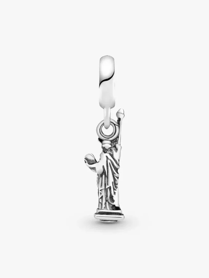 New York Statue of Liberty Dangle Charm aus Sterlingsilber New York Statue of Liberty Dangle Charm aus Sterlingsilber