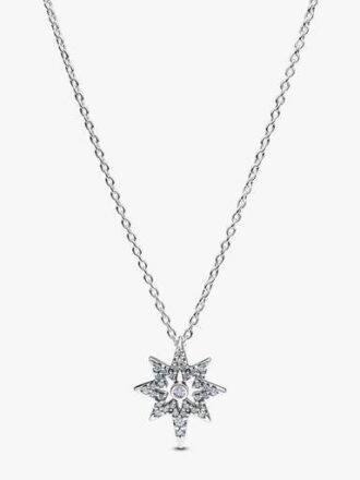 North Star Anhänger-Halskette – Sterlingsilber