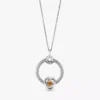 November-Geburtsstein-Eternity-Circle-O Pendant-Set, 3er-Set November-Geburtsstein-Eternity-Circle-O Pendant-Set, 3er-Set