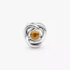 November Honey Eternity Circle Charm aus Sterlingsilber November Honey Eternity Circle Charm aus Sterlingsilber