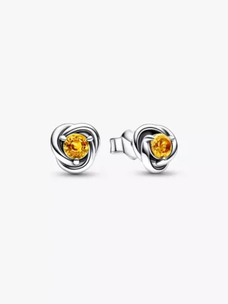 November Honey Eternity Circle Ohrringe aus Sterlingsilber