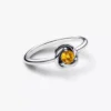 November Honey Eternity Circle Ring aus Sterlingsilber November Honey Eternity Circle Ring aus Sterlingsilber