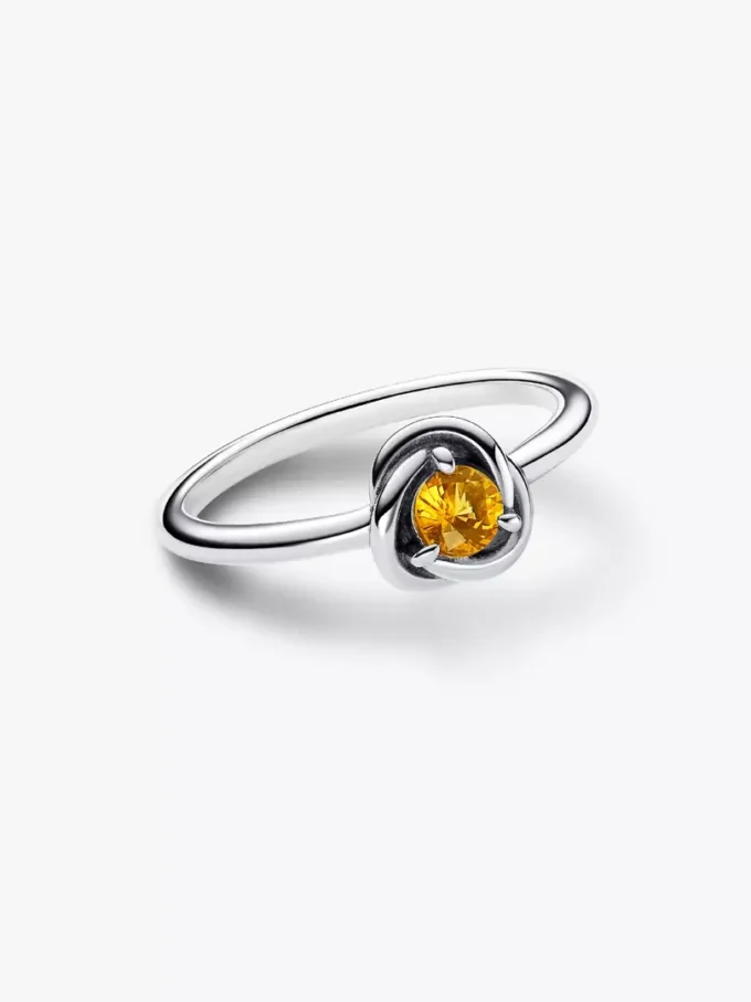 November Honey Eternity Circle Ring aus Sterlingsilber November Honey Eternity Circle Ring aus Sterlingsilber