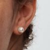 Ohrringe mit behandelten Süßwasser-Zuchtperlen, 7 mm – Sterlingsilber