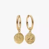 Ohrringe mit Löwenmedaillon-Charm, 2er-Set Ohrringe mit Löwenmedaillon-Charm, 2er-Set