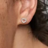 Ohrringe mit offenem Herz aus Sterlingsilber Ohrringe mit offenem Herz aus Sterlingsilber