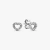 Ohrringe mit offenem Herz aus Sterlingsilber Ohrringe mit offenem Herz aus Sterlingsilber