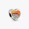 Oklahoma-Herz-Charm aus Sterlingsilber Oklahoma-Herz-Charm aus Sterlingsilber