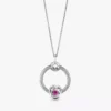 Oktober-Geburtsstein-Eternity-Circle-O Pendant-Set, 3er-Set Oktober-Geburtsstein-Eternity-Circle-O Pendant-Set, 3er-Set
