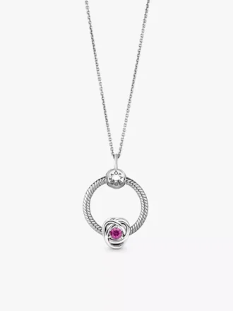 Oktober-Geburtsstein-Eternity-Circle-O Pendant-Set, 3er-Set Oktober-Geburtsstein-Eternity-Circle-O Pendant-Set, 3er-Set