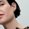 Organisch geformte Ohrringe – 14 Karat vergoldet